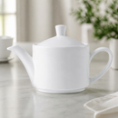 Commercial Teapots 852ml White Ceramic Set of 6