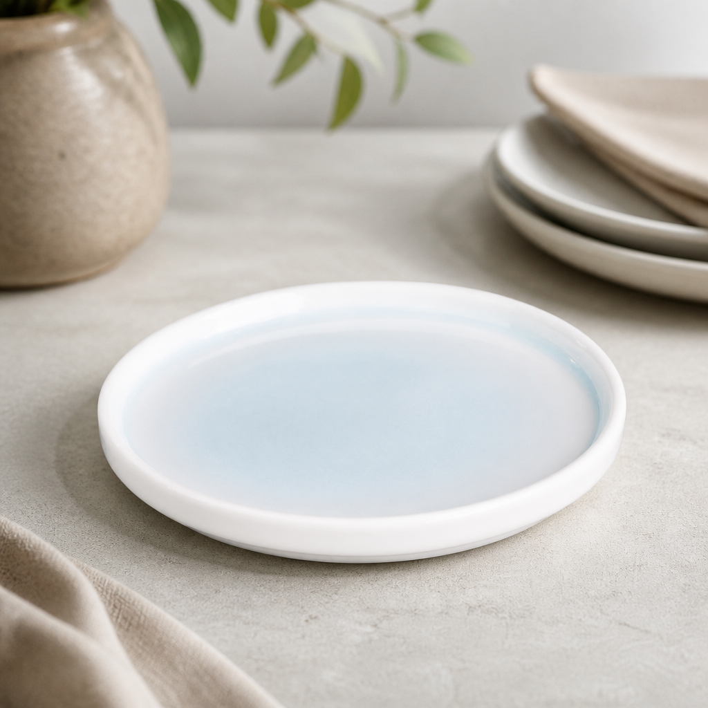 Commercial Aqua Fondant Plates 156mm - 6 Pack