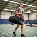 Premium Heavy Duty Quadra Holdall Bag with Detachable Shoulder Strap, Wet Pocket, and Zippered Pockets - Ideal for Sports and Travel