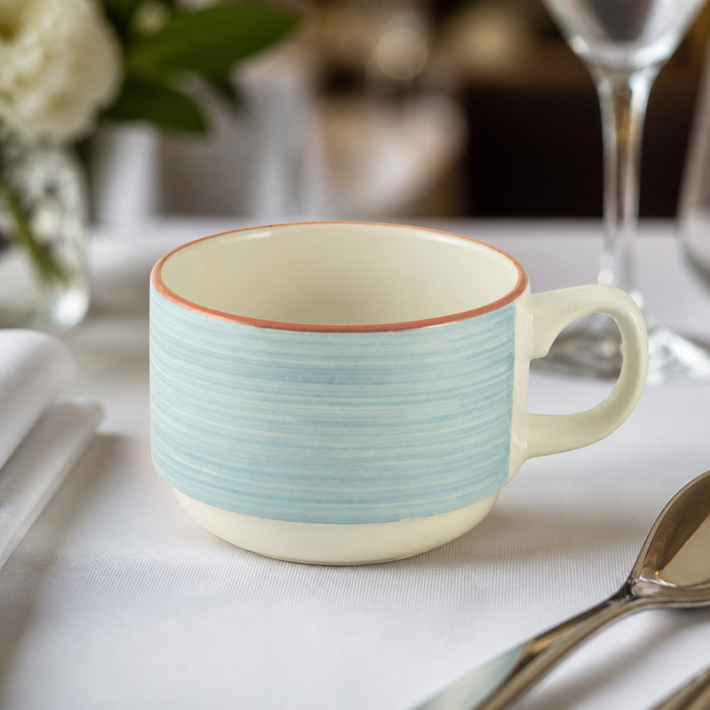 200ml Rio Blue Commercial Slimline Stacking Cups - 36 Pack
