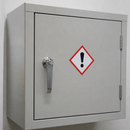 Commercial Lockable COSHH Cabinet Single Door 3Ltr Grey