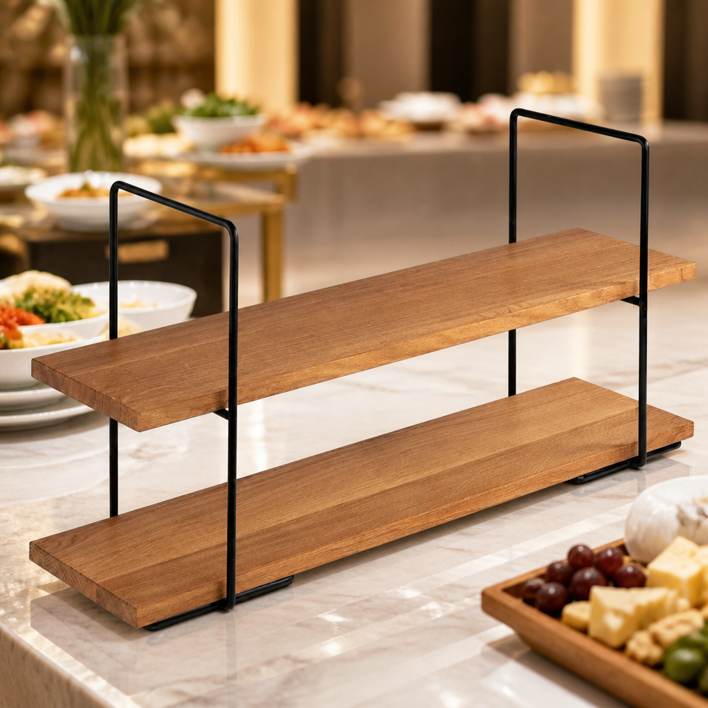 Commercial Two-Tier Display Stand 800x230x405mm