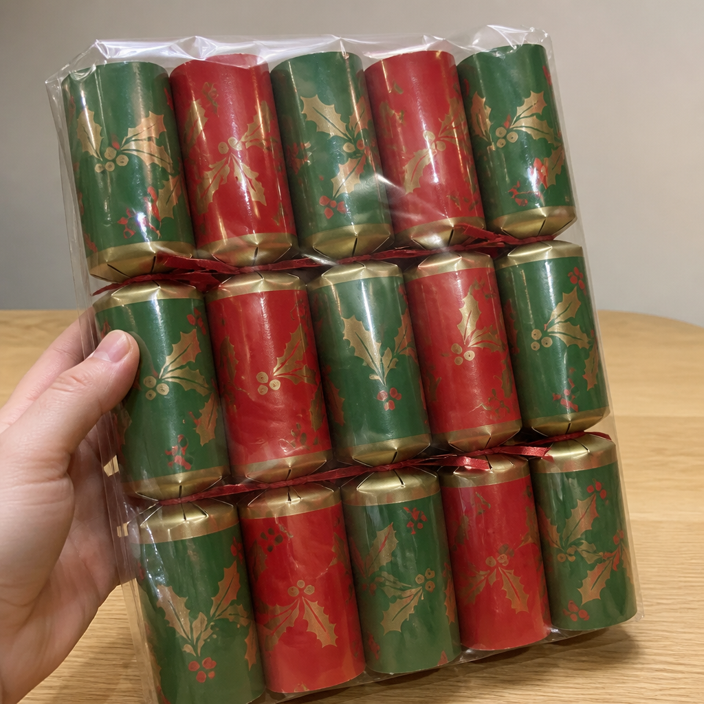 Compostable Plastic-Free Christmas Crackers 9" Pack of 50