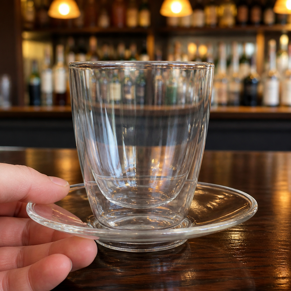 Commercial double walled cappuccino glasses 220ml 6 pack