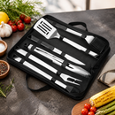 Commercial BBQ Utensils Set with Carry Case for Grilling