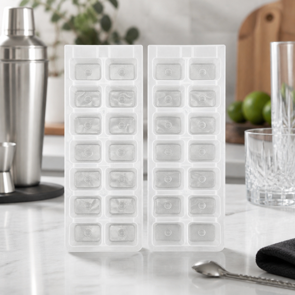 Commercial Ice Cube Tray 2 Pack for Catering and Events