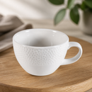 Commercial Tea Cups 220ml White Super Vitrified Ceramic 12 Pack