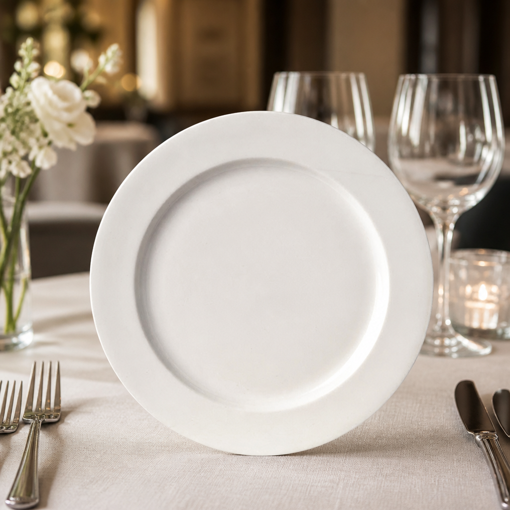 Commercial Bone China Plates 270mm Round 6 Pack