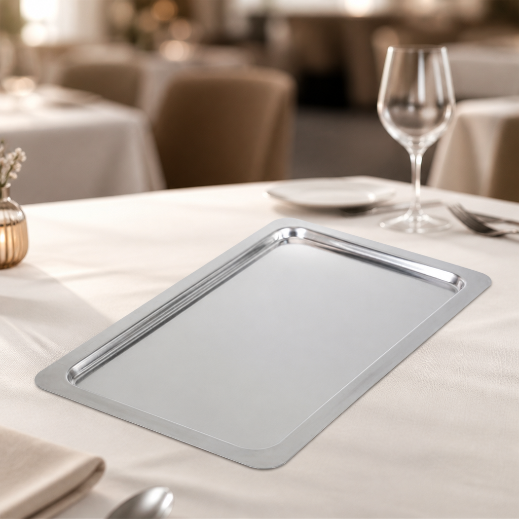Commercial Stainless Steel Rectangular Tray 1/1 GN Size