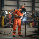 Premium High Visibility Flame Resistant Coverall with Fire Retardant Fabric and Multiple Pockets for Enhanced Safety