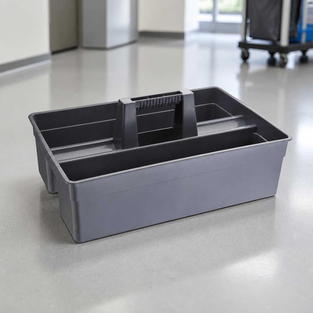 Commercial Cleaning Carry Caddy with Three Compartments 394mm