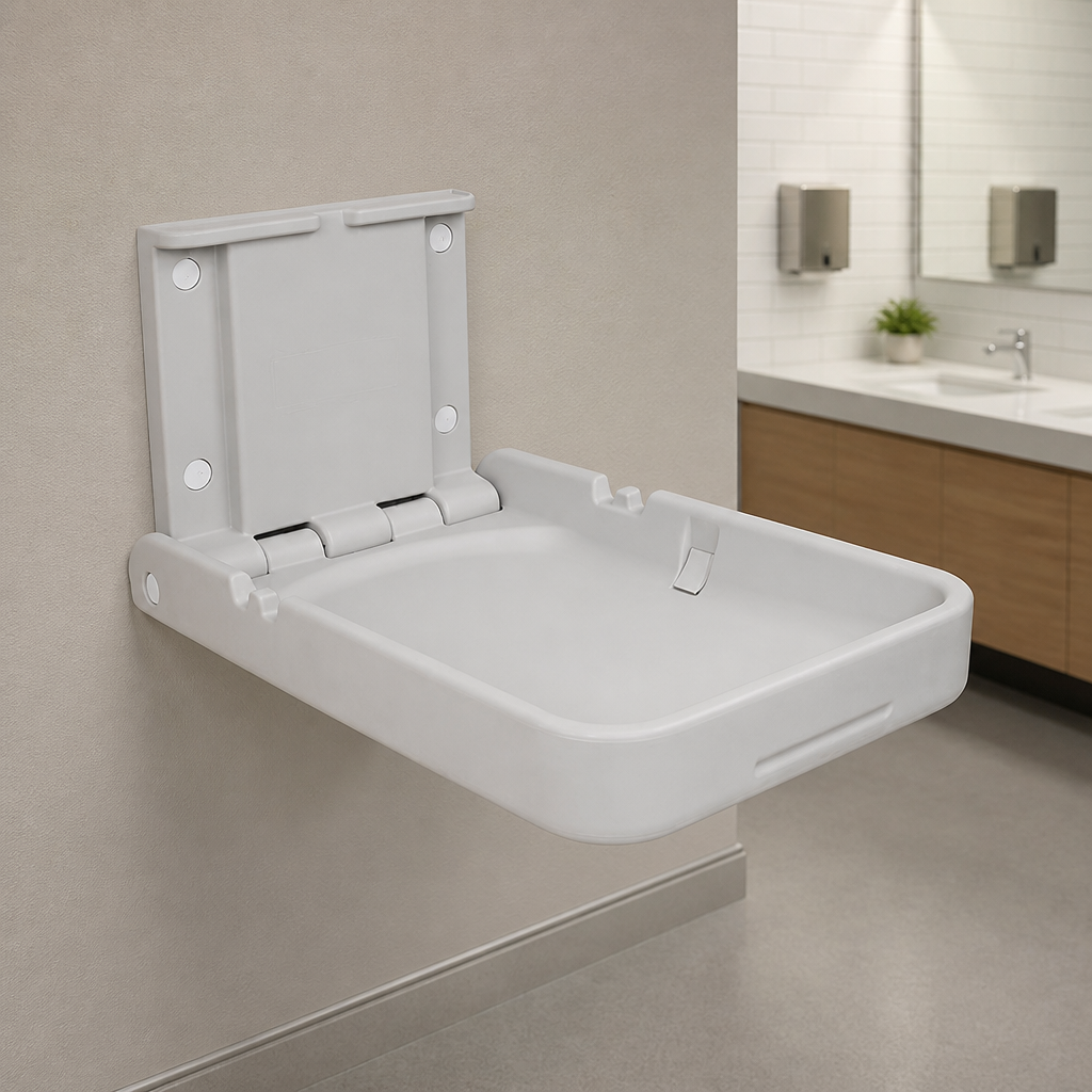 Commercial Vertical Baby Changing Station Space Saving Design