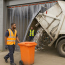 Waste Centre PVC Strip Curtains – Swivel Hinge, R3 Behind Fit