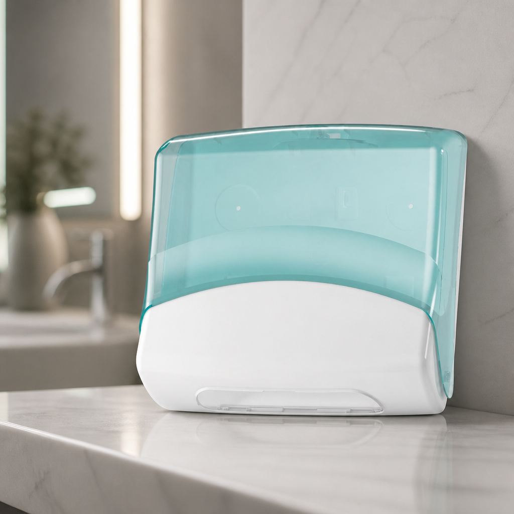 Commercial wall mounted paper towel dispenser for kitchens