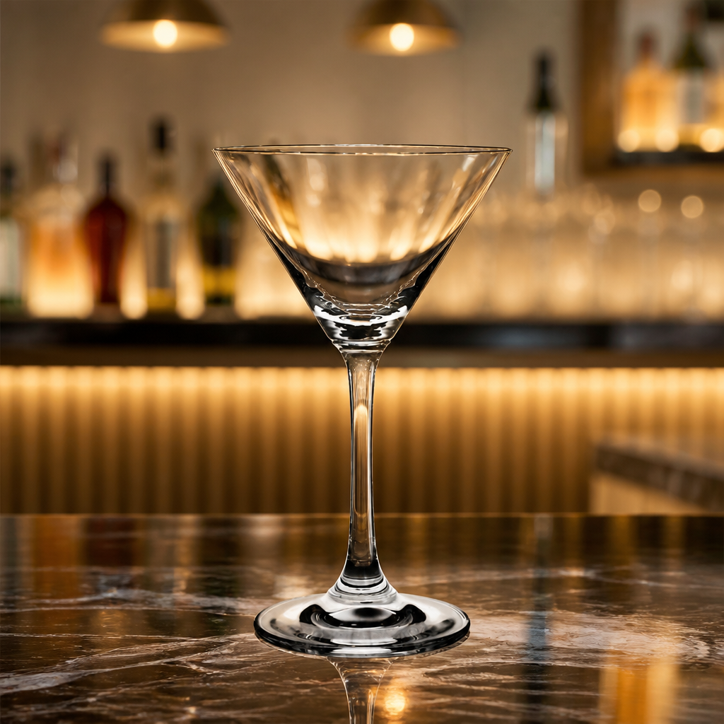 Commercial Crystal Martini Glasses 160ml - 6 Pack