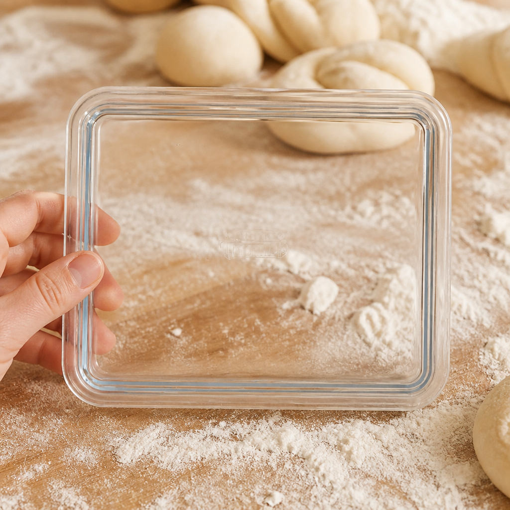 Commercial glass baking tray 250x200mm oven and dishwasher safe
