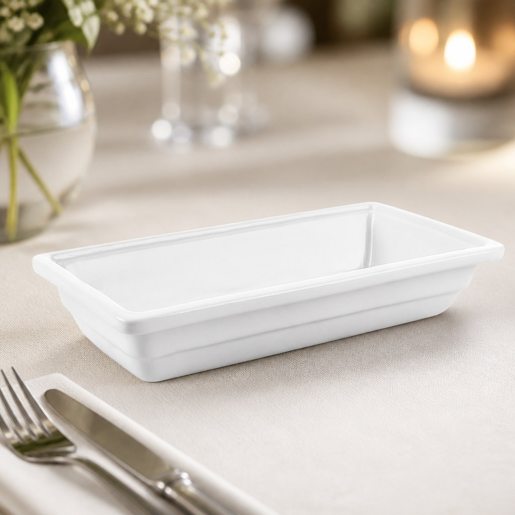 Commercial Porcelain Gastronorm 1/3 Size 65mm 1.292Ltr