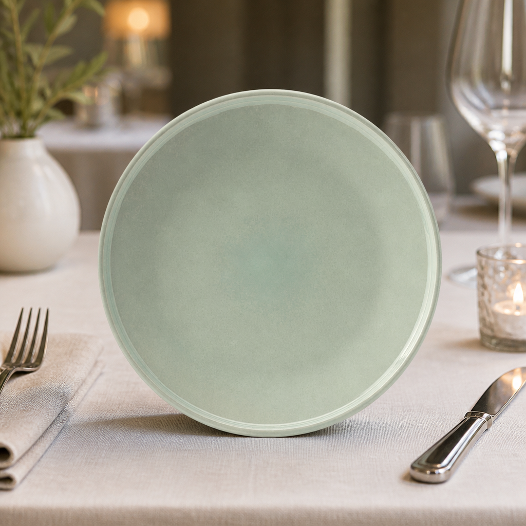 Commercial Mint Core Plates 175mm - 6 Pack Stoneware Dinnerware