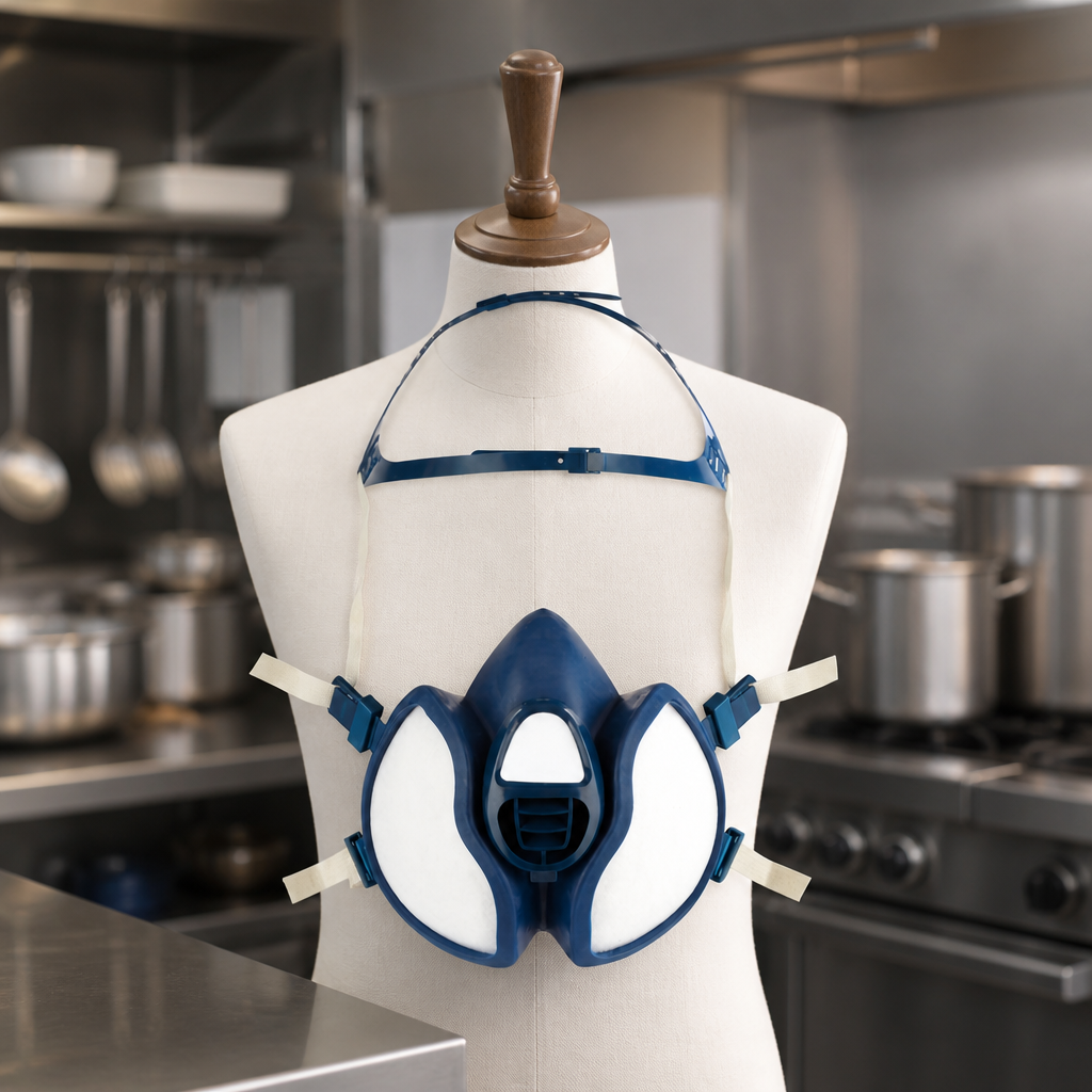 Reusable Half Mask Respirator with Valve for Workplace Safety