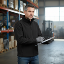 Premium Men's Softshell Jacket with Water-Repellent Finish and Wind Resistance - High-Quality Professional Grade for Industrial and Commercial Appl...