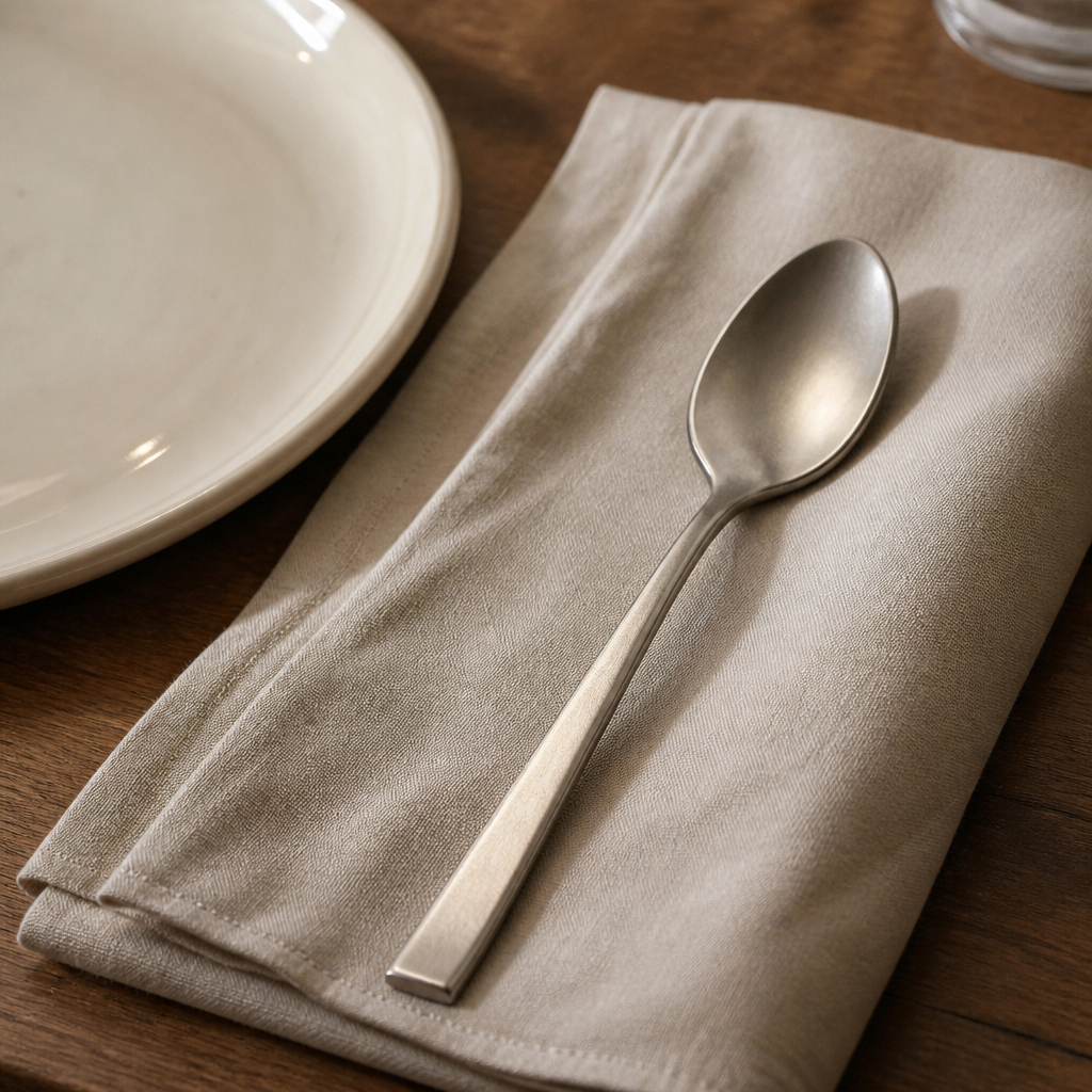Commercial Vintage Teaspoon Set of 12 in stainless steel