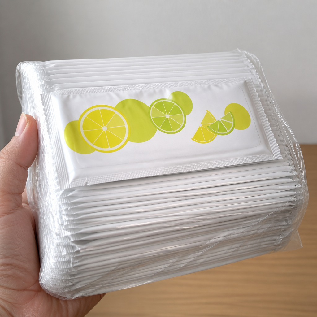Commercial Large Lemon Scented Hand Wipes 500 Pack
