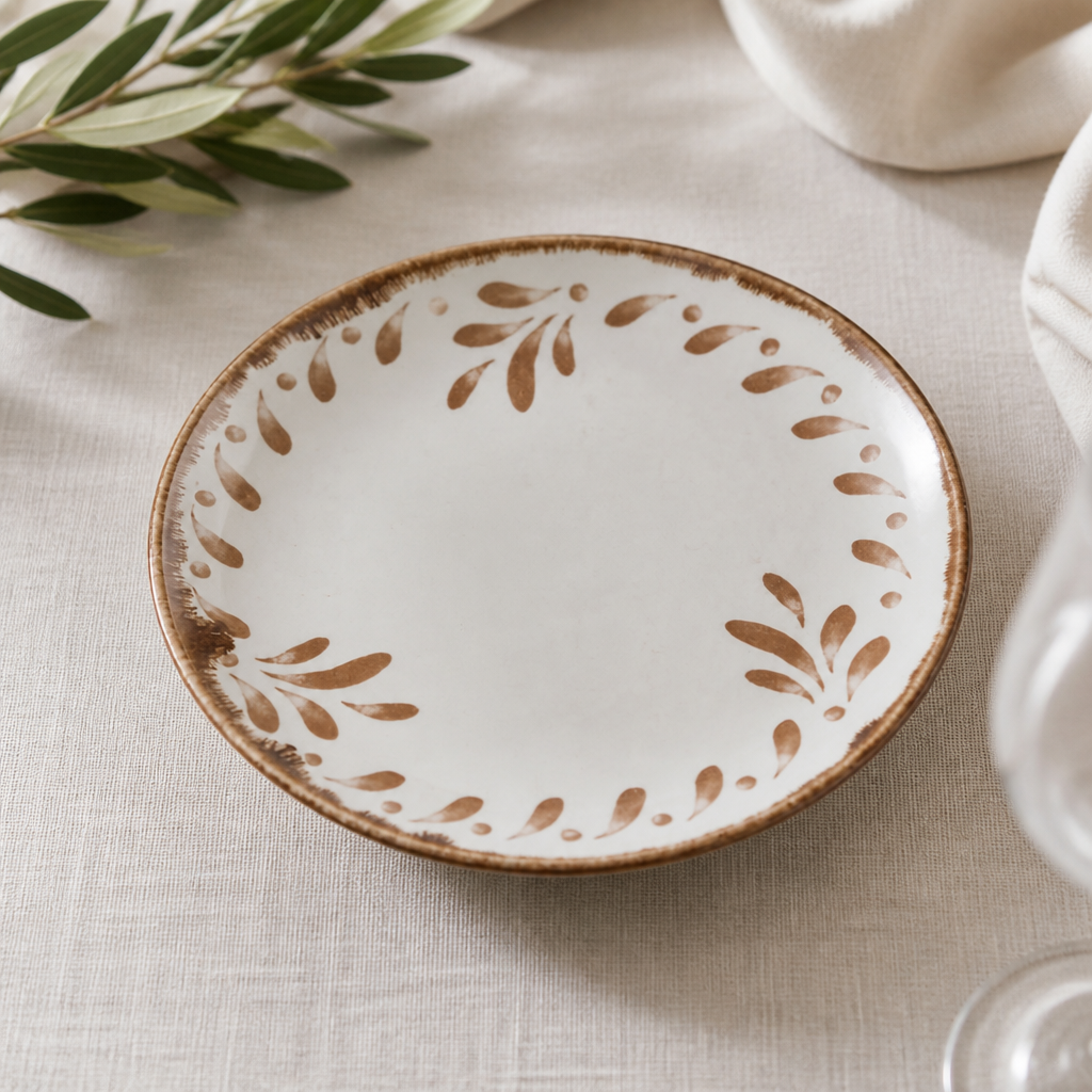 Commercial Terracotta Coupe Plates 165mm - 12 Pack
