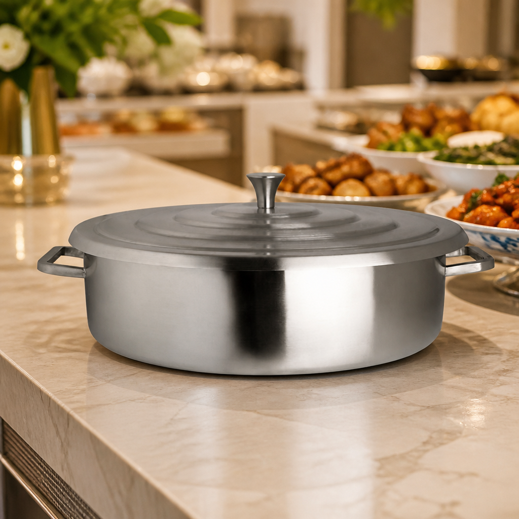 Commercial Round Chafer 9.1L Stainless Steel Dish