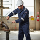 Premium Hi-Viz Flame Resistant Coverall with Reflective Tape, Knee Pad Inserts and Multiple Pockets