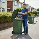 Premium Green Wheelie Bin 240 Litre - Rugged HDPE Construction with Smooth Mobility for General and Organic Waste