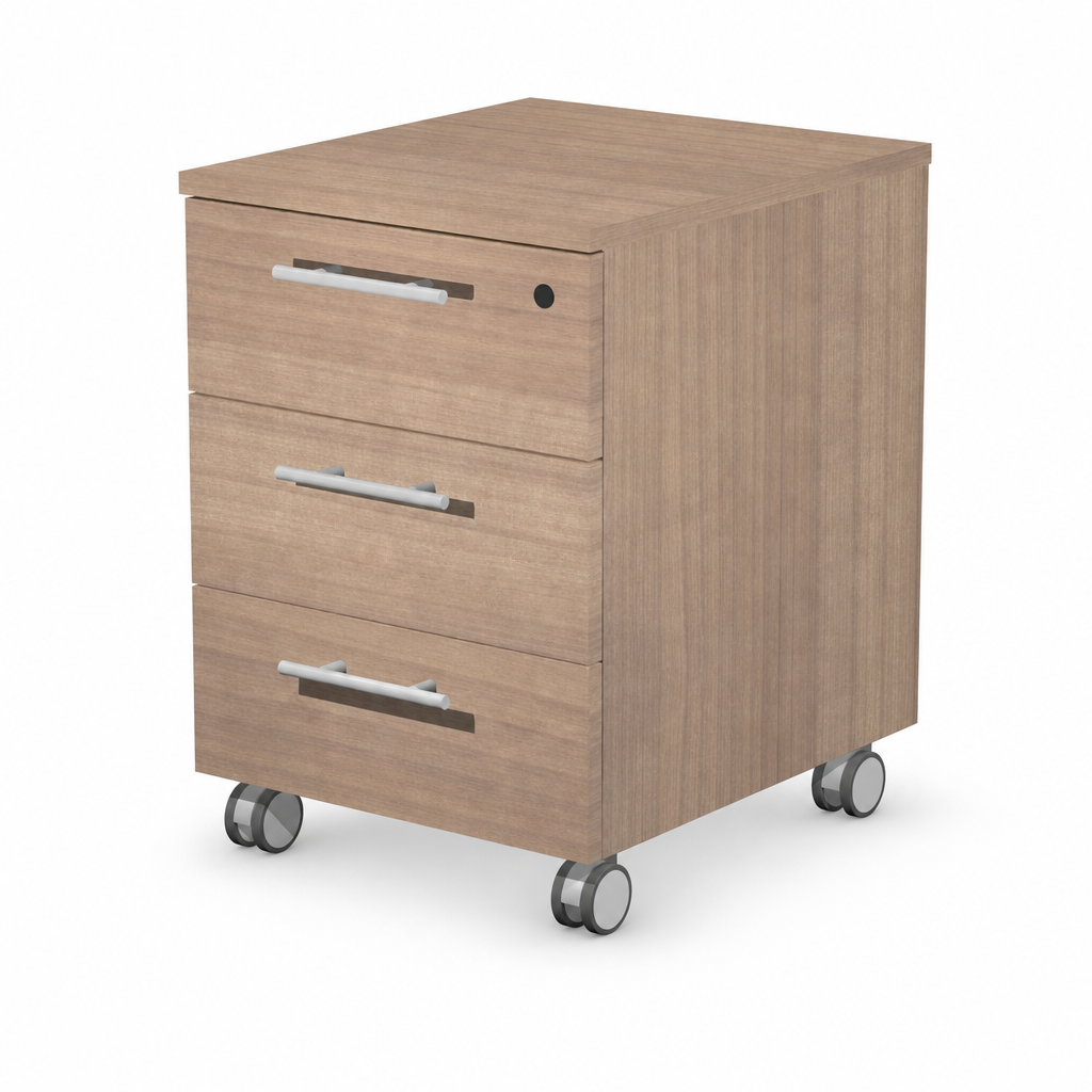 3 Drawer Mobile Polystyrene Filing Cabinet