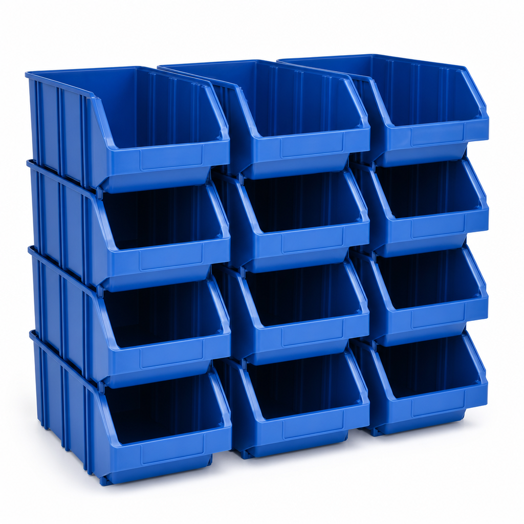 30 Litre Plastic Storage Picking Bins – Pack of 12