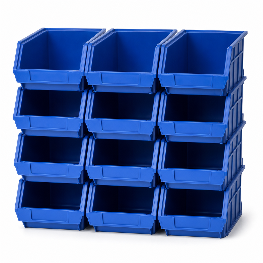30 Litre Plastic Storage Picking Bins – Pack of 12