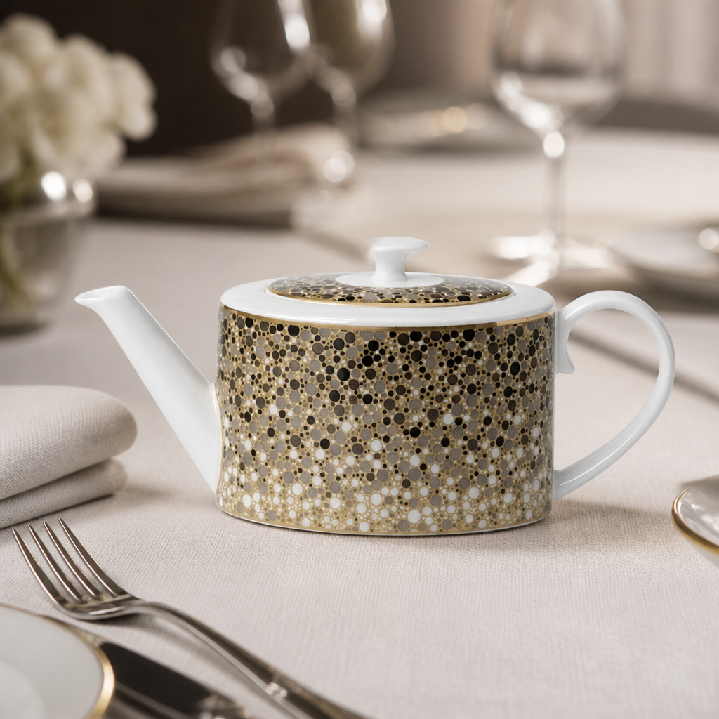 Commercial Oval Teapot 550ml Bone China 6 Pack