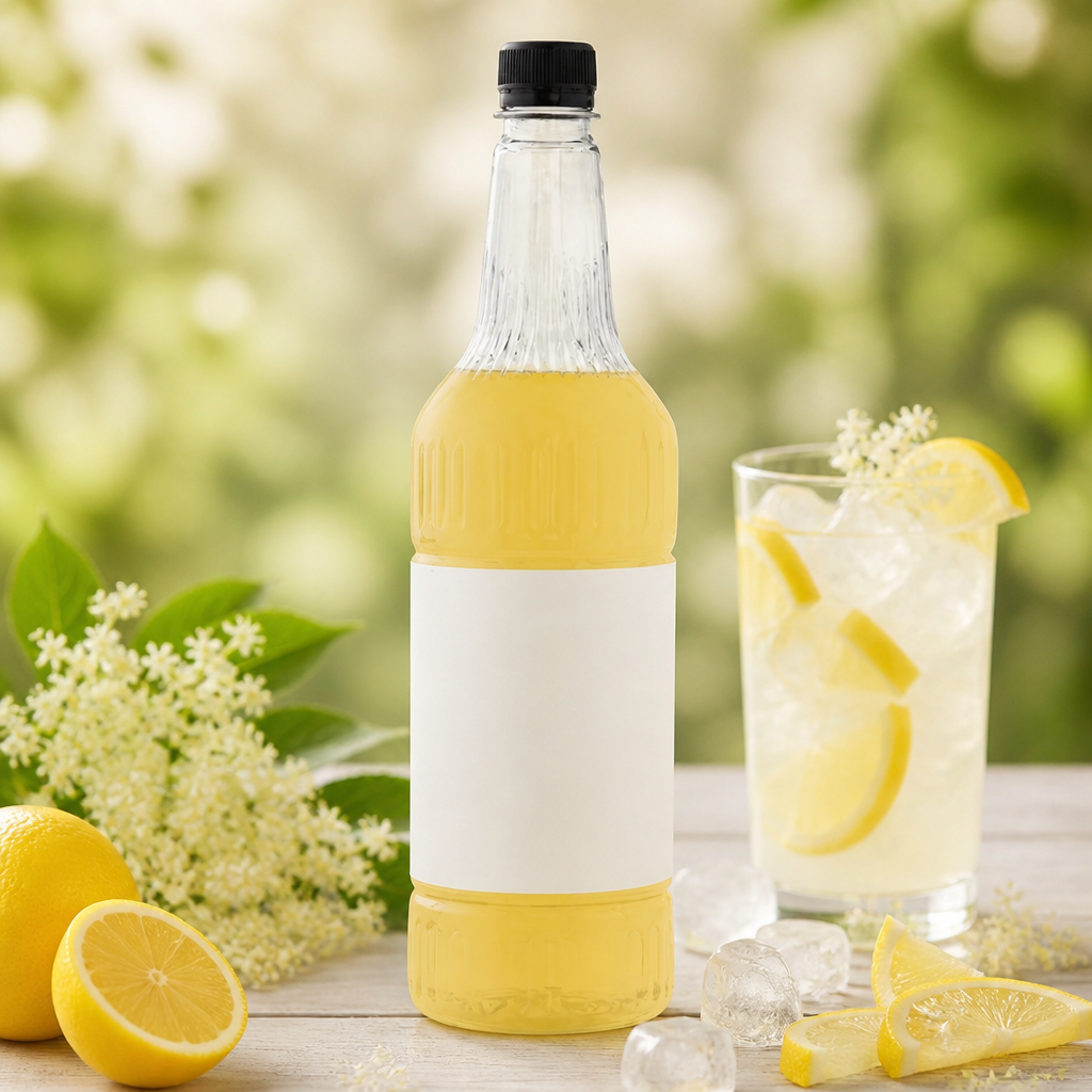 Commercial Elderflower Lemonade Cooler Syrup 1Ltr