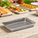 Commercial Vintage Steel Serving Trays Set of Six 230x165mm