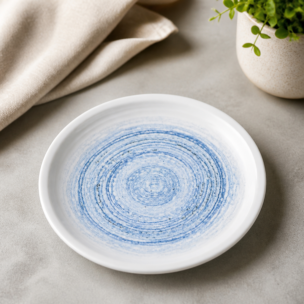 Commercial Walled Plates 160mm - 6 Pack Durable Ceramic
