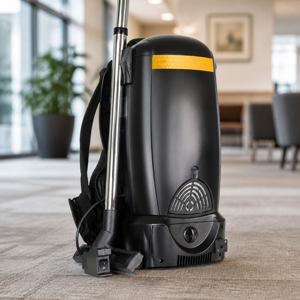 Commercial Battery Powered Backpack Vacuum Cleaner 68dB Noise Level