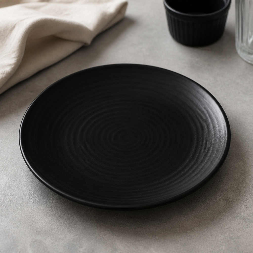 Commercial Vitrified Stoneware Coupe Plates 228mm - 6 Pack