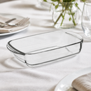 Commercial Glass Roasting Dish 800ml Non-Porous Oven Safe