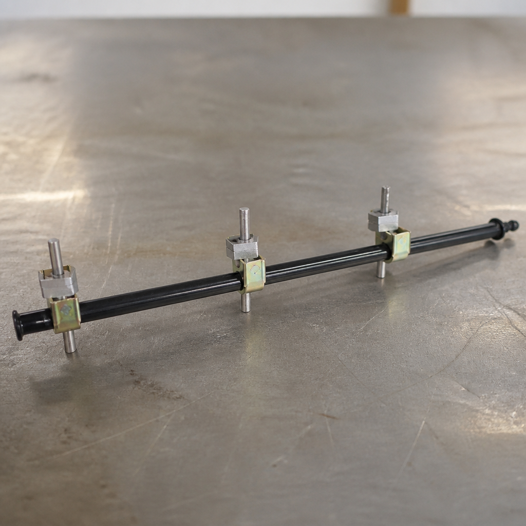 Commercial Gas Rail with Valves 500mm for barbecue equipment
