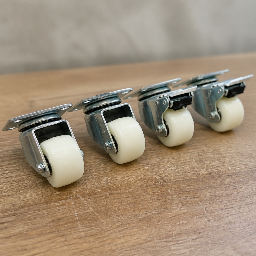 Set of 4 Commercial Castors for Catering Equipment