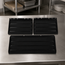 Commercial Utility Cart Single Shelf Panel Set 803mm Black