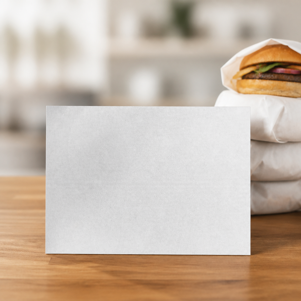 Commercial greaseproof paper burger wraps 250x350mm 200 pack