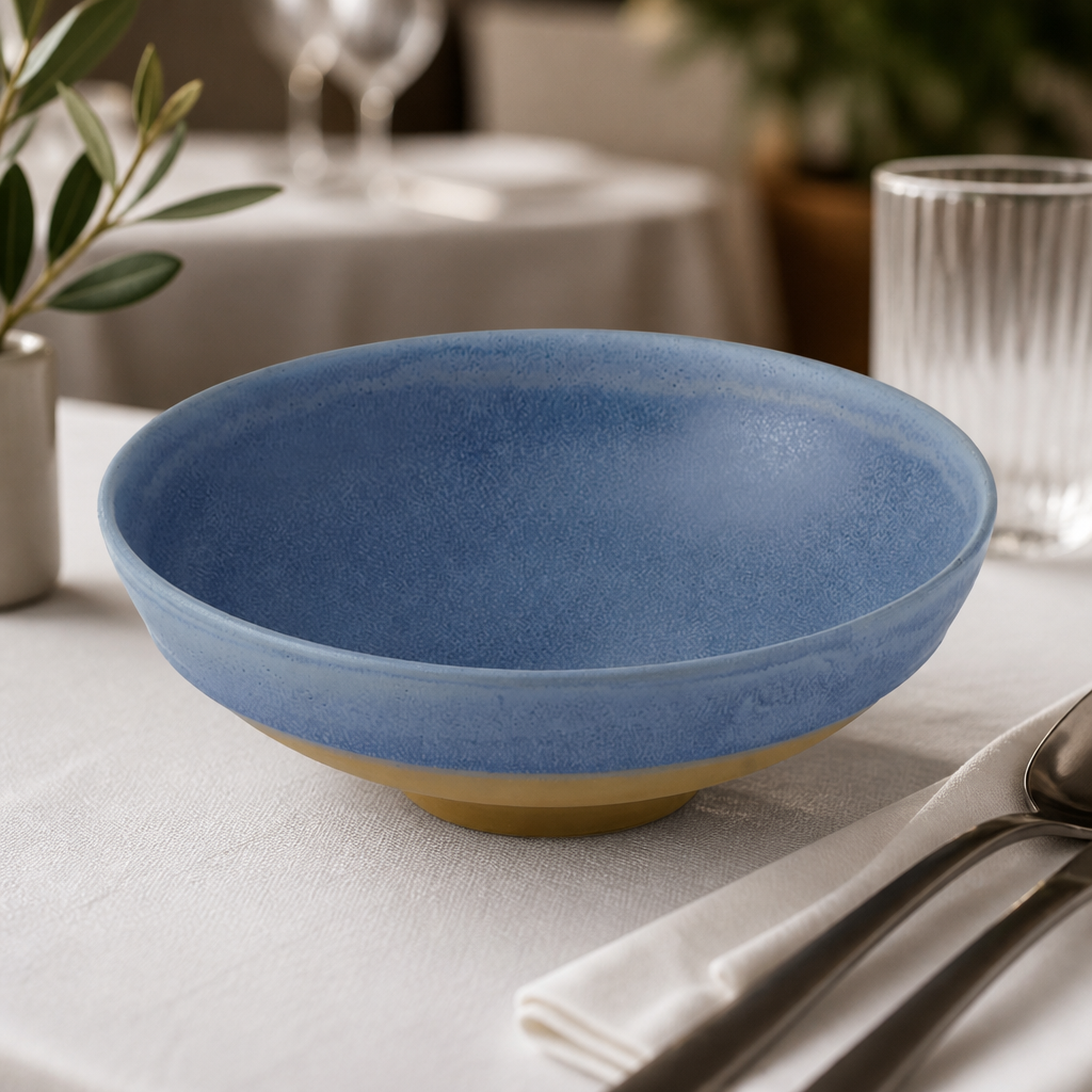 Commercial Ramen Bowls 1279ml Super Vitrified Ceramic 6 Pack