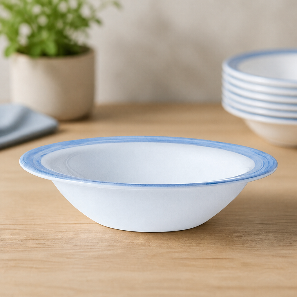 Commercial Brush Rim Bowls 120mm Pack of 36 Opal