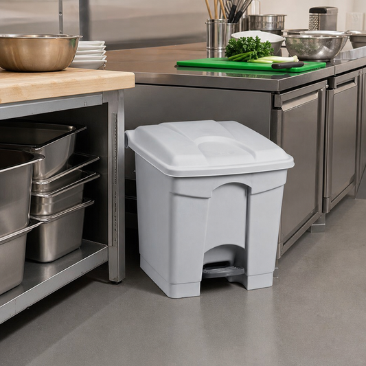 30L Plastic Pedal Food Waste Bin