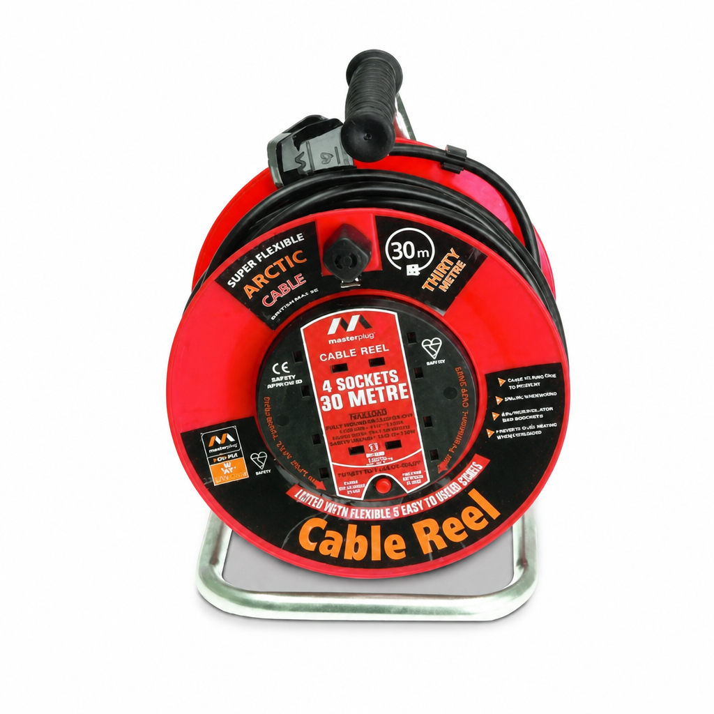 30m Extension Cable Reel for Workshops and Sites