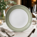 Commercial Bead Coupe Plates 285mm Green 6 Pack