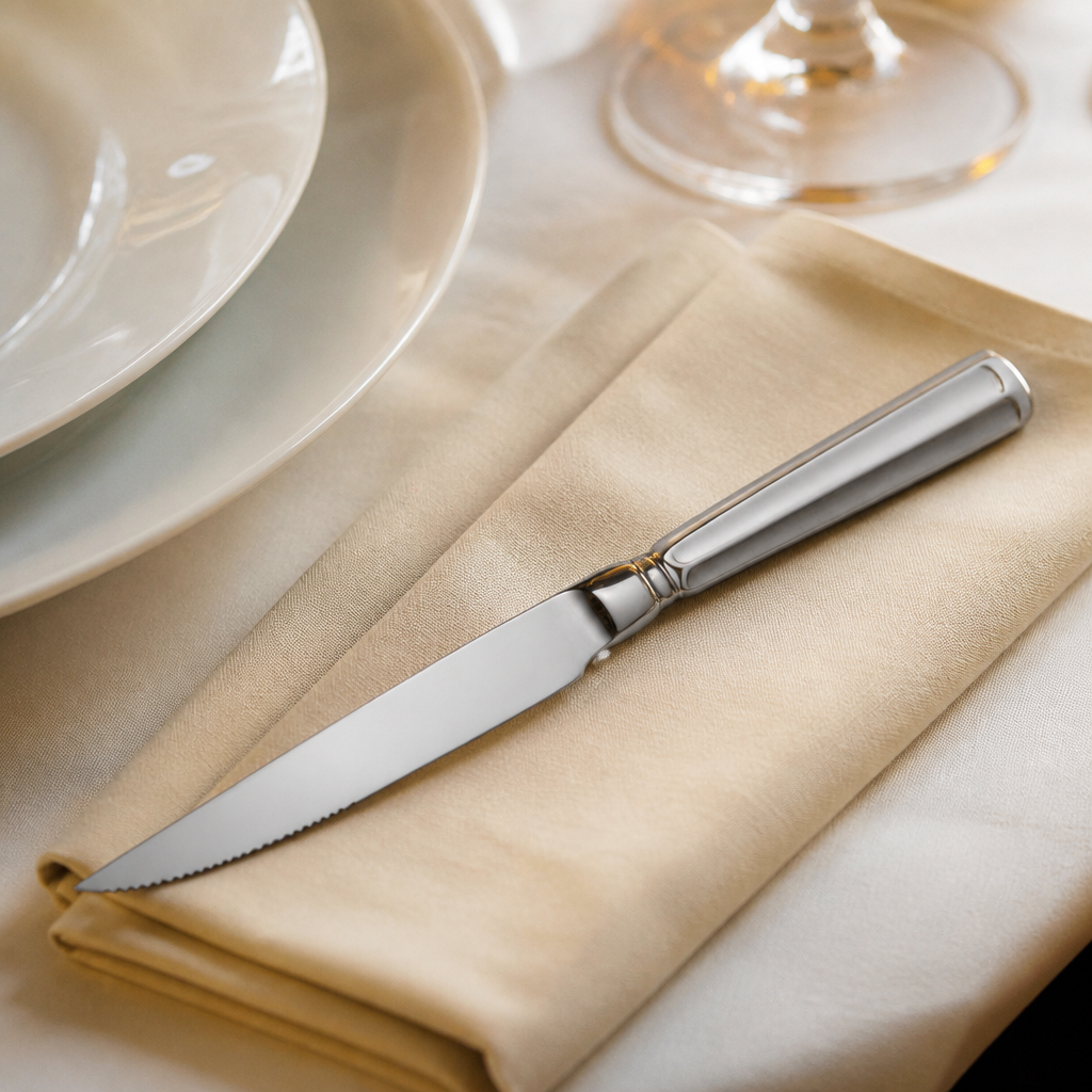 Set of 12 high-quality stainless steel commercial steak knives
